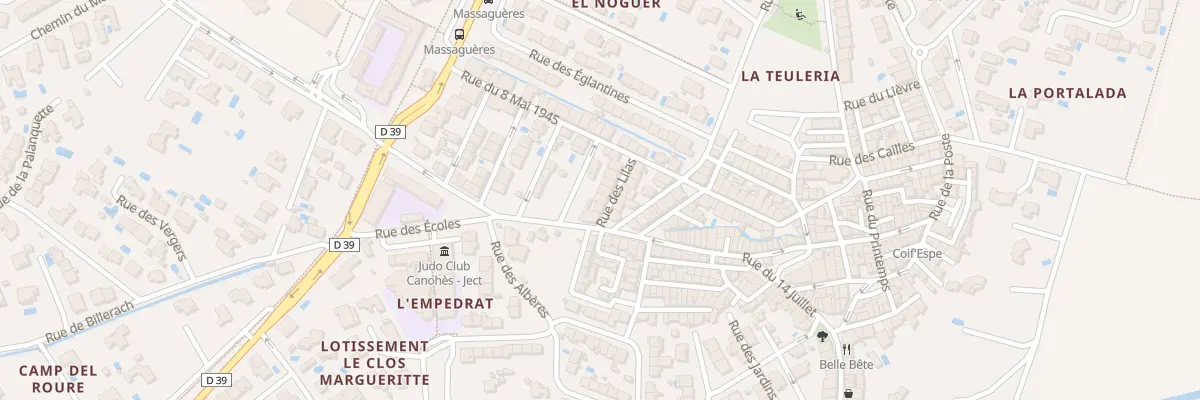 Plan du 3 Rue des Lilas à Canohès