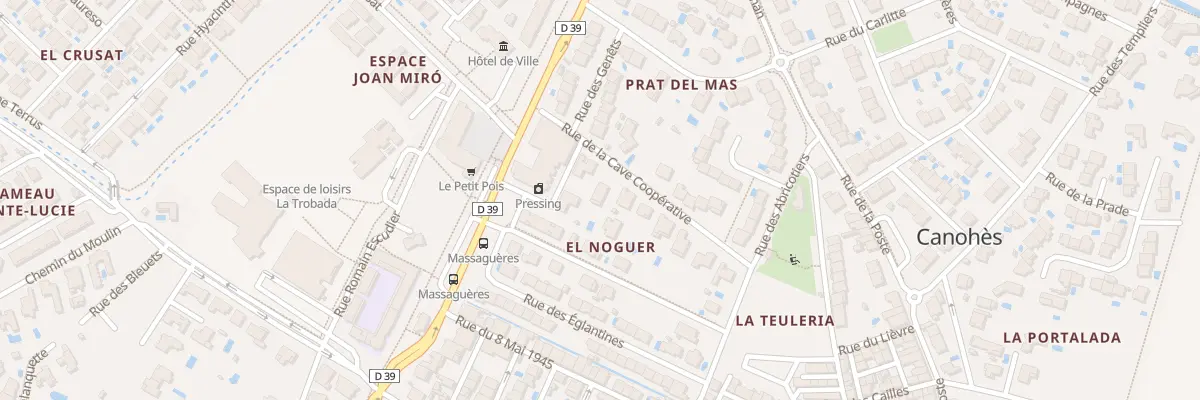 Plan du 1 Rue de la Cave Cooperative à Canohès