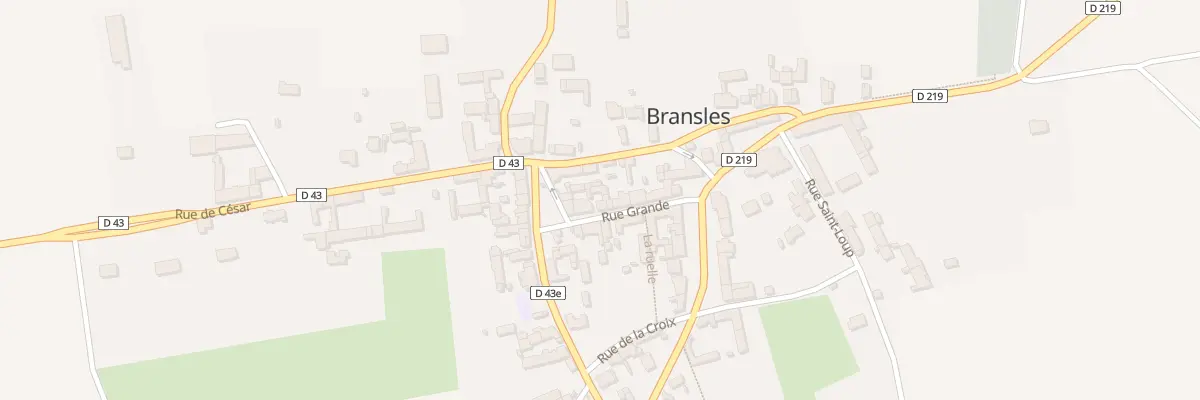 Plan du 14 Rue Grande à Bransles