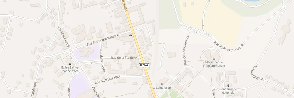 Plan du 109 Rue Jean Jaurès à Saint-Éloy-les-Mines