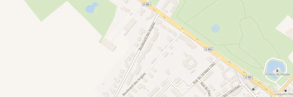 Plan du 111 Bd des Anglais à Nieppe