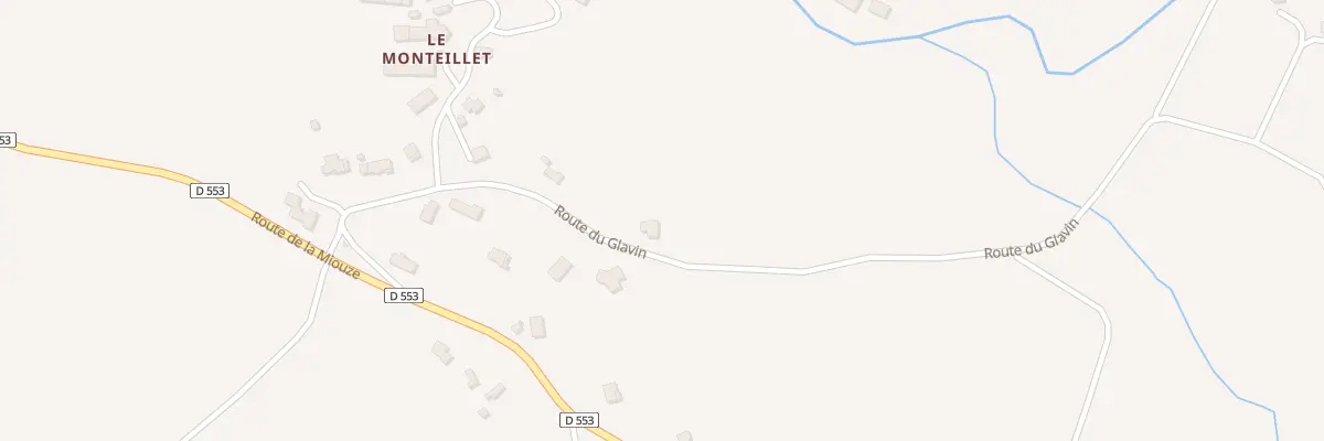 Plan du 318 Rte du Glavin à Olby