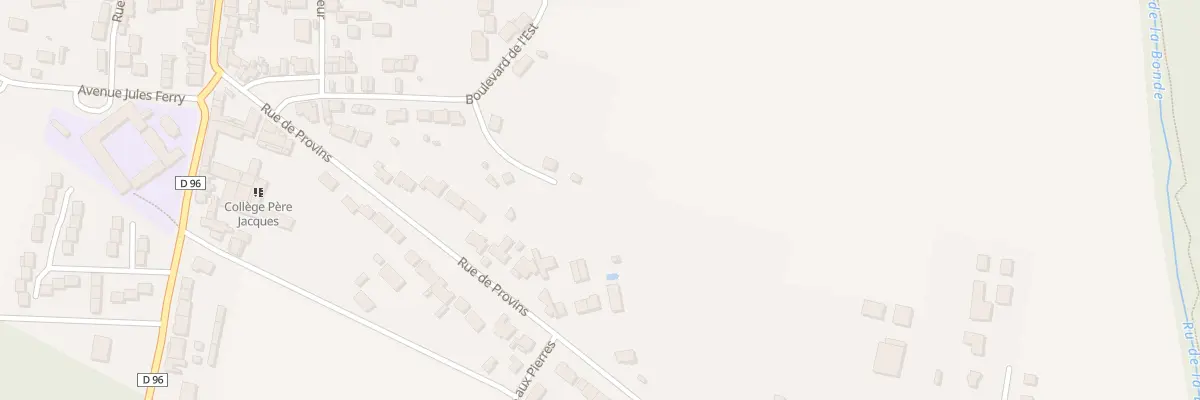 Plan du 39 Bd de l’Est à Villeneuve-le-Comte