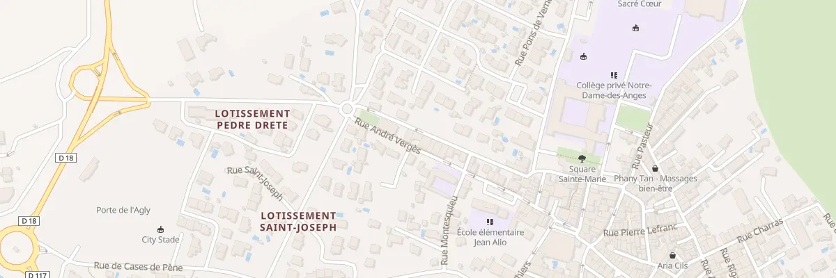 Plan du 5000 Rue André Vergès à Espira-de-l’Agly