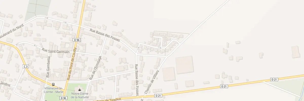 Plan du 5 Rue des Têtes de Gargouilles à Villeneuve-le-Comte