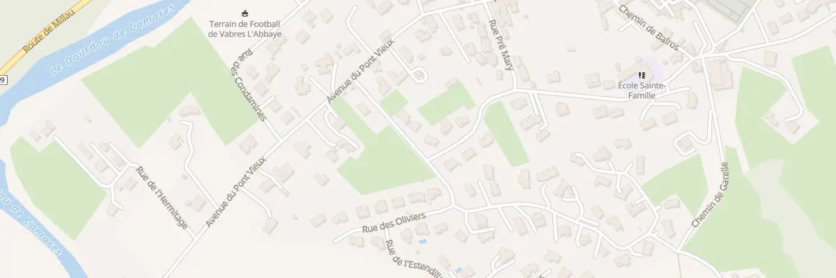 Plan du 8 Rue du Mas de Gantou à Vabres-l’Abbaye