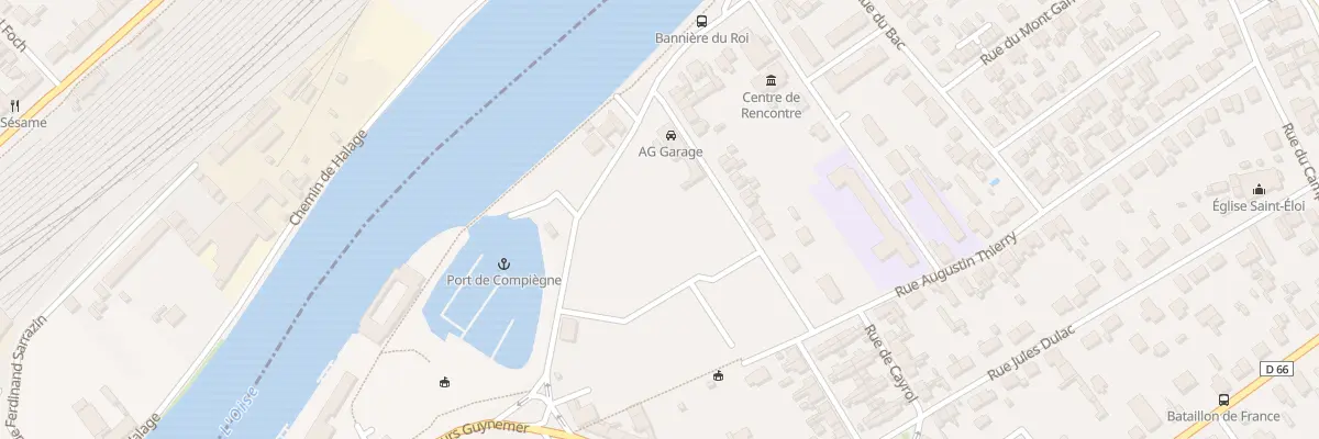 Plan du 1 Rue Jean Hervé Carpentier à Compiègne