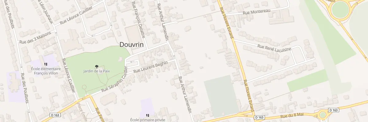 Plan du 21 Rue Arthur Lamendin à Douvrin