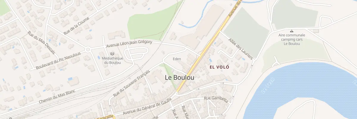 Plan du 1 Imp de l’Éden au Boulou