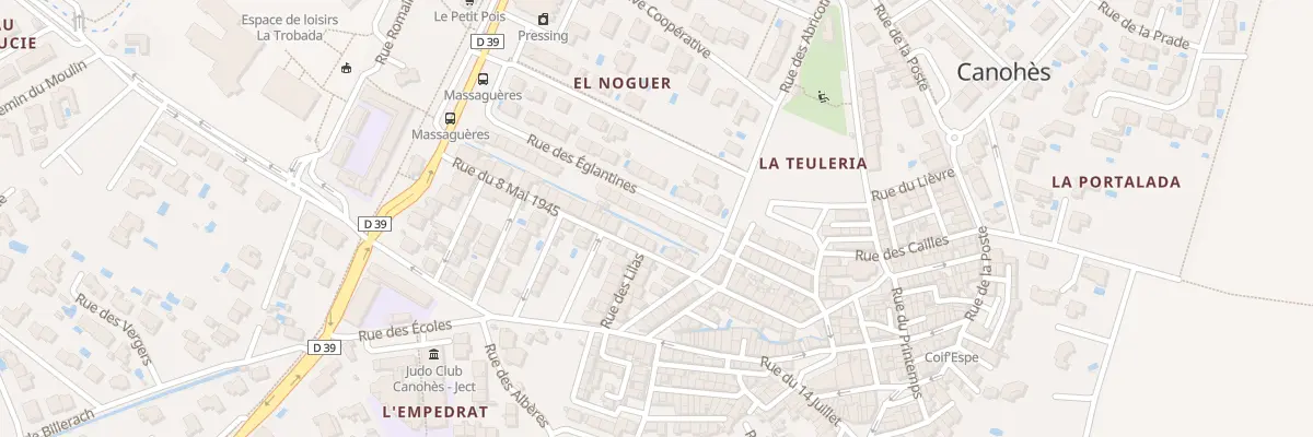 Plan du 9 Rue des Eglantines à Canohès