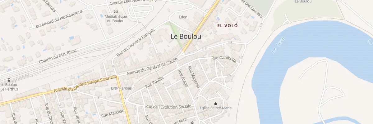 Plan du 9 Rue Gambetta au Boulou