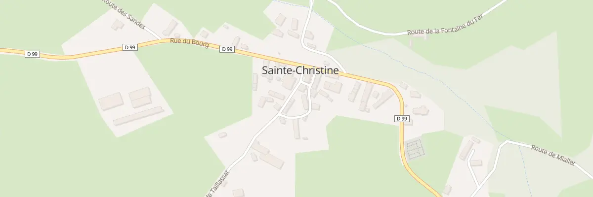 Plan du 5060 Le Bourg à Sainte-Christine