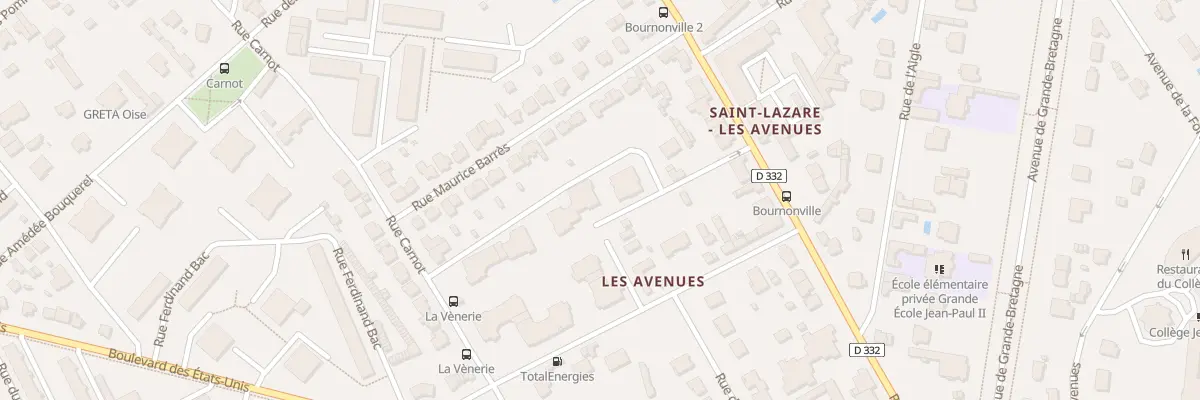 Plan du 83B Rue Carnot à Compiègne