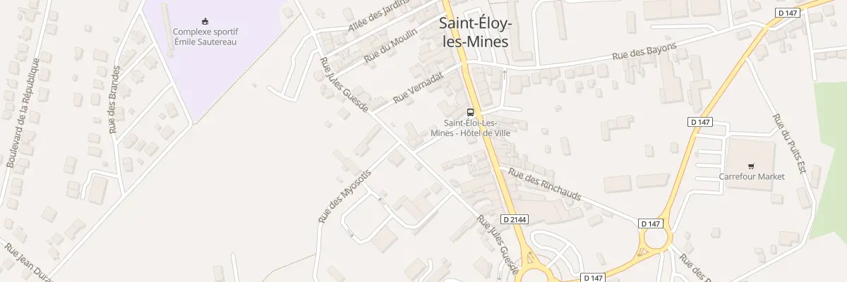 Plan du 61 Rue Jules Guesde à Saint-Éloy-les-Mines