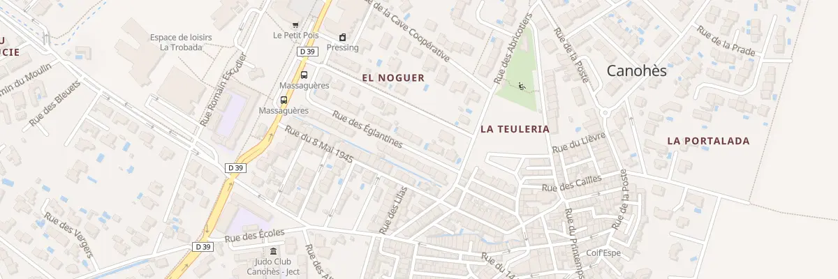 Plan du 6 Rue des Eglantines à Canohès