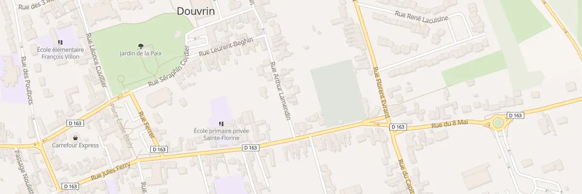 Plan du 3 Rue Arthur Lamendin à Douvrin