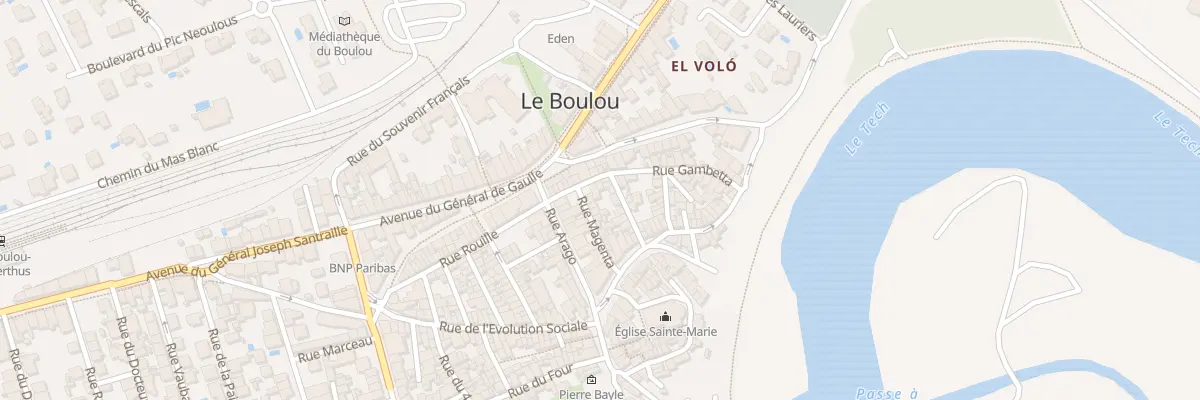 Plan du 2 Rue Gambetta au Boulou