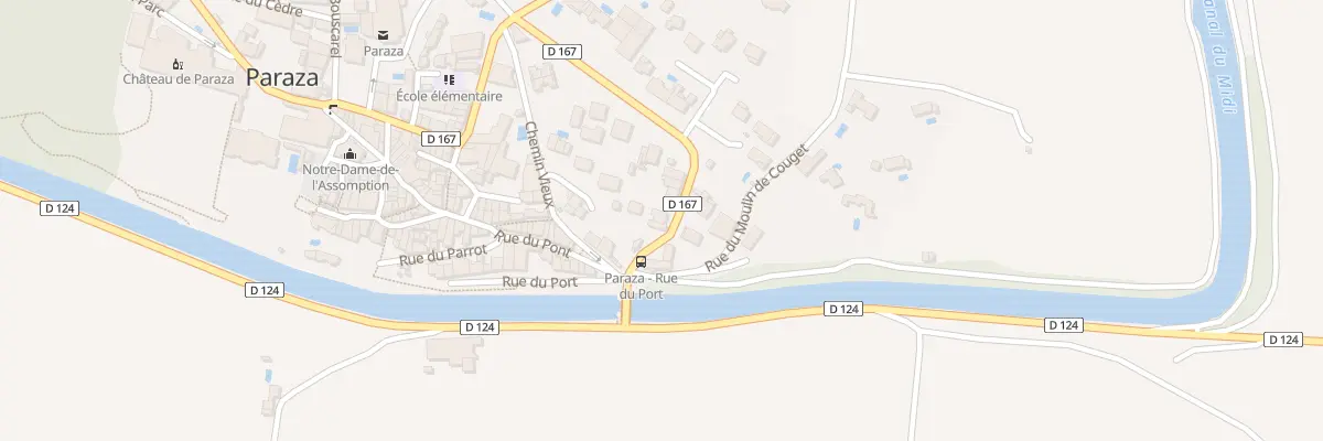 Plan du 8 Rte Neuve à Paraza