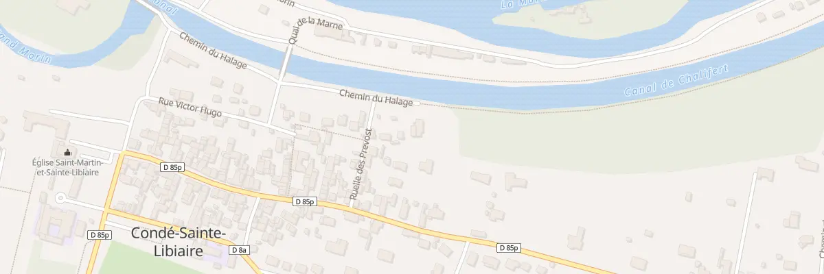 Plan du 22 Che du Halage à Condé-Sainte-Libiaire