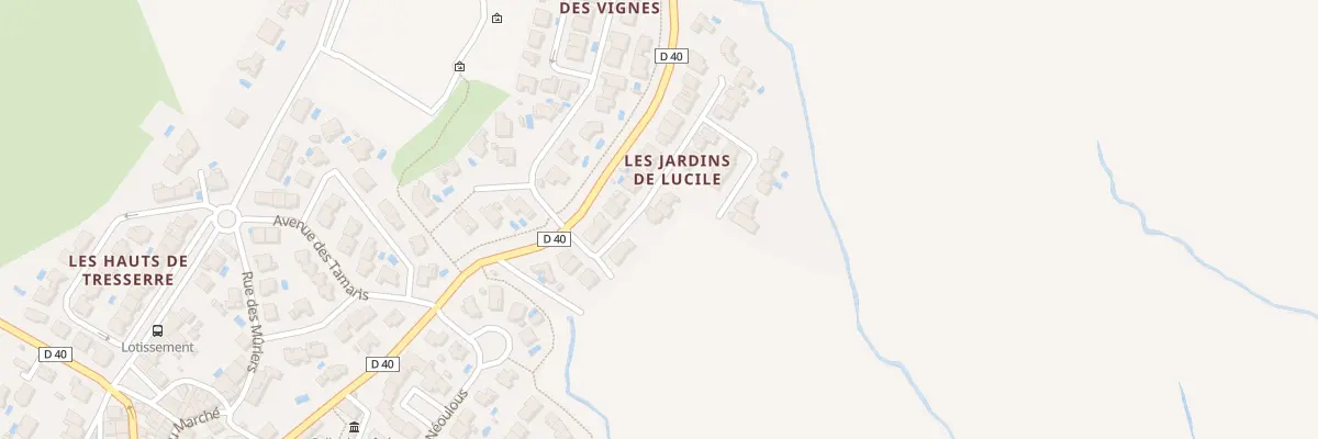 Plan du 14 Rue des Aspres à Tresserre