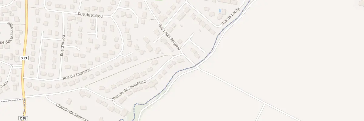 Plan du 1 Che de Saint Maur à Montry