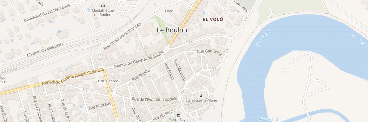 Plan du 4 Rue Gambetta au Boulou