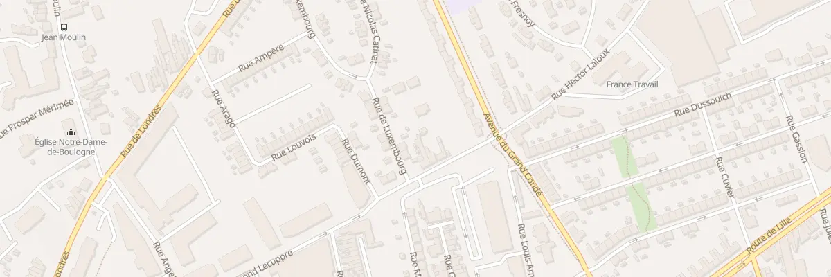 Plan du 7 Rue Hector Laloux à Lens