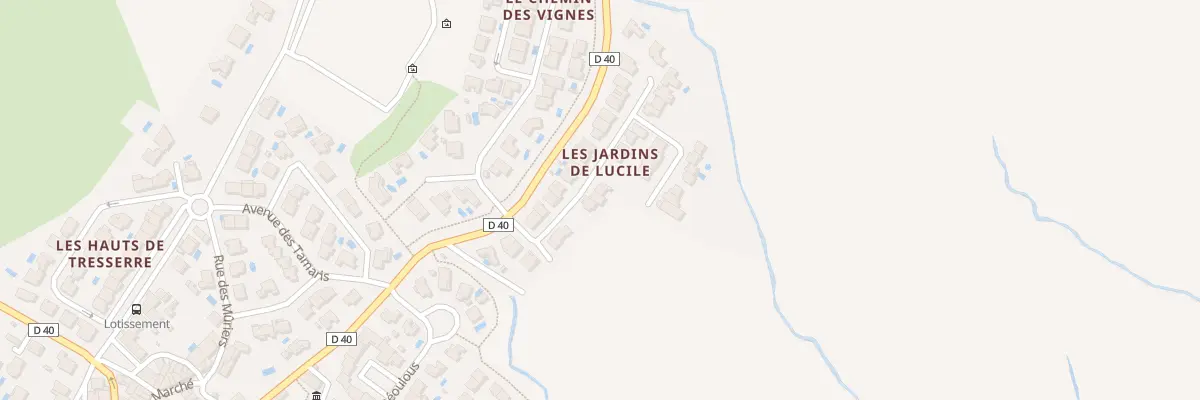 Plan du 16 Rue des Aspres à Tresserre