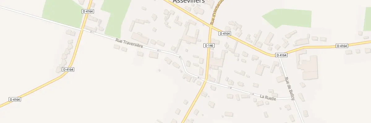 Plan du 2 Rue Traversière à Assevillers