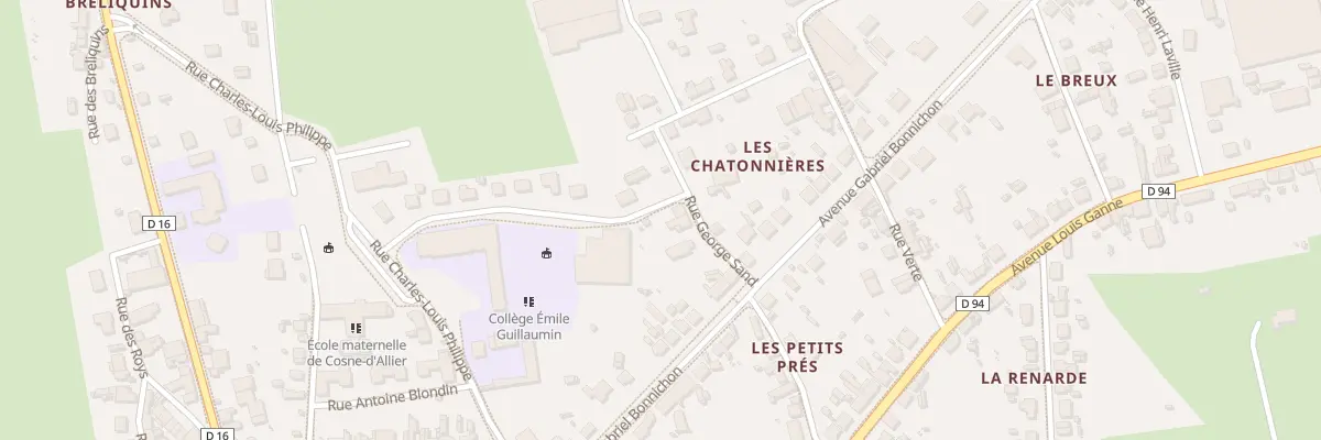 Plan du 3 Rue des Chatonnières à Cosne-d’Allier