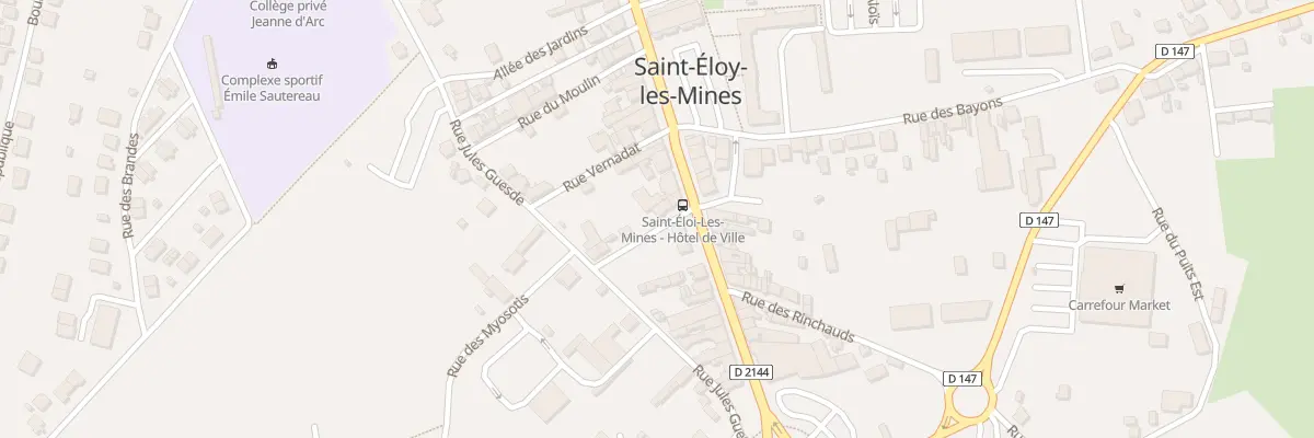 Plan du 234 Rue Jean Jaurès à Saint-Éloy-les-Mines