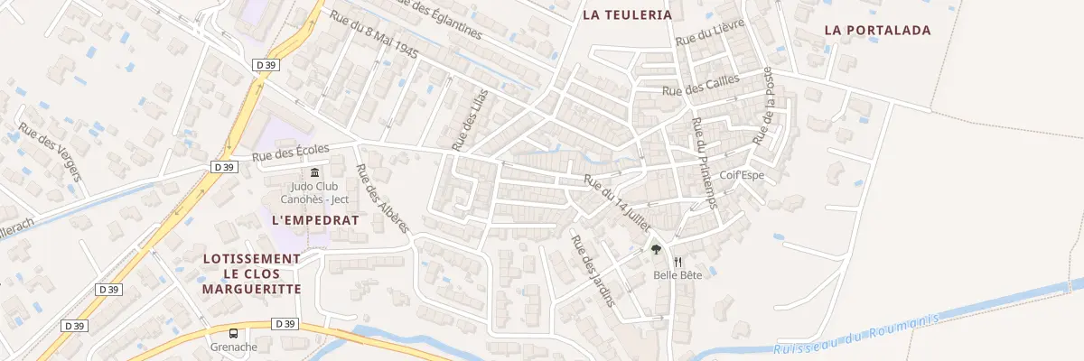 Plan du 10 Rue du Soleil à Canohès