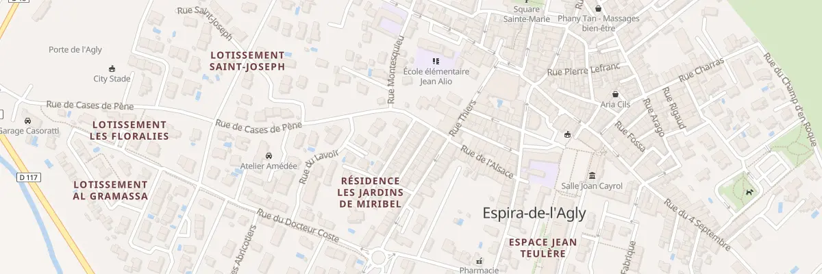 Plan du 3 Rue du Quatorze Juillet à Espira-de-l’Agly