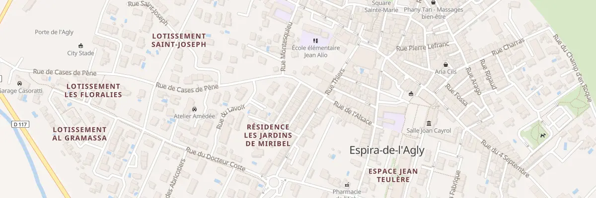 Plan du 8 Rue Cavaignac à Espira-de-l’Agly