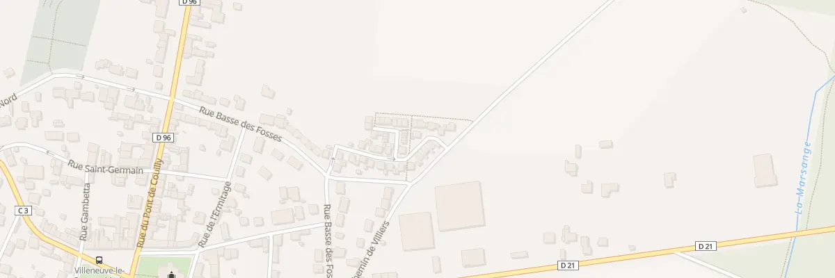 Plan du 26 Rue des Têtes de Gargouilles à Villeneuve-le-Comte