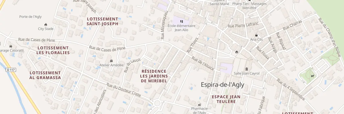 Plan du 7 Rue du Quatorze Juillet à Espira-de-l’Agly