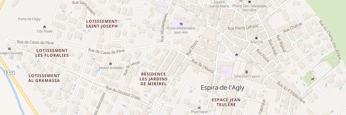 Plan du 3B Rue du Quatorze Juillet à Espira-de-l’Agly