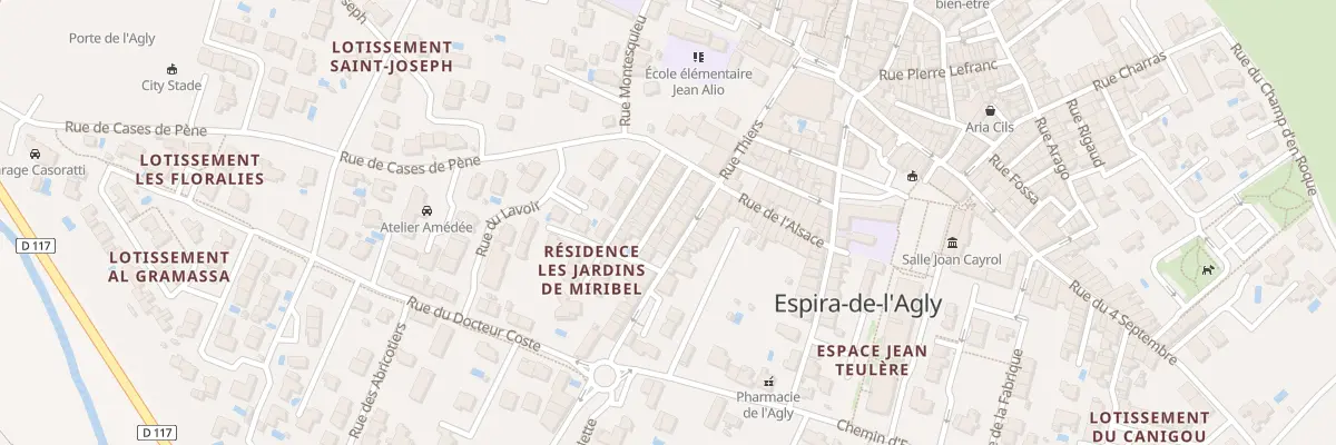 Plan du 8 Rue du Quatorze Juillet à Espira-de-l’Agly