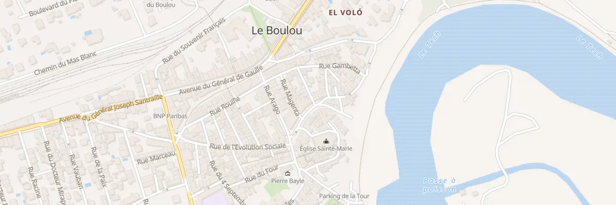 Plan du 7 Rue Neuve au Boulou