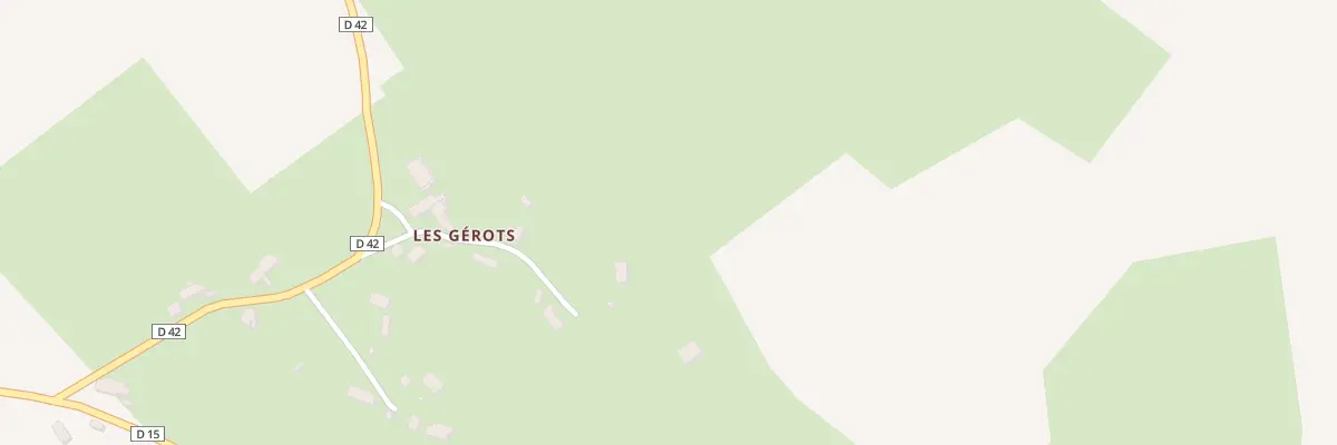 Plan du 13 Les Gerots à Croisy