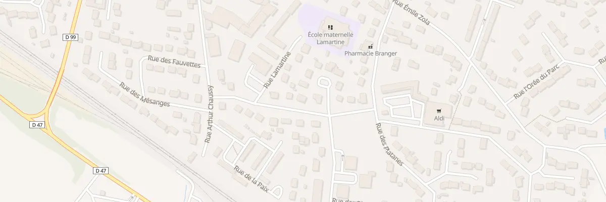 Plan du 11 Rue des Rosiers à Verneuil-l’Étang
