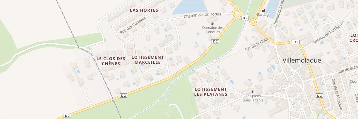 Plan du 1 Rte de Passa à Villemolaque