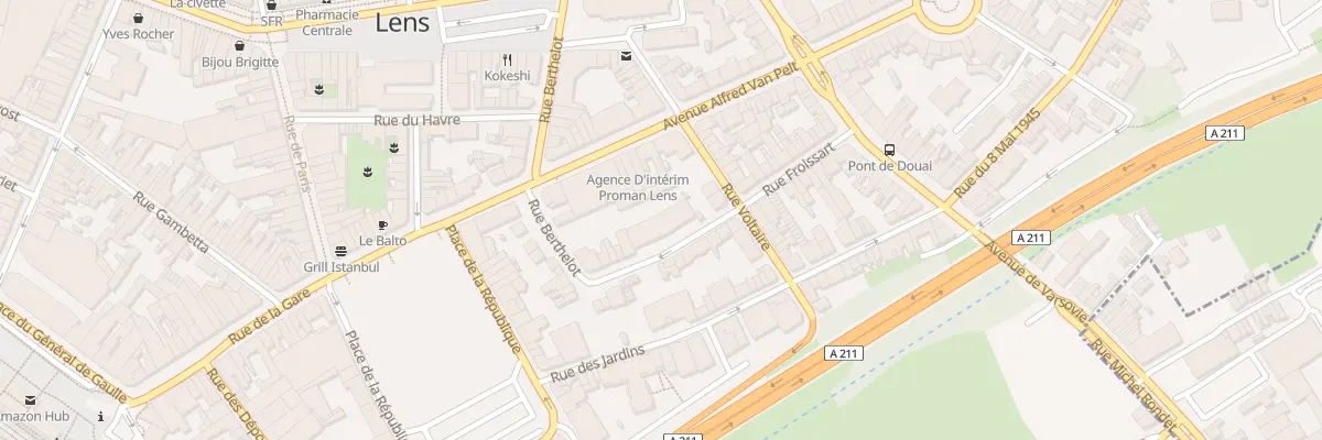 Plan du 17 Rue Sadi Carnot à Lens
