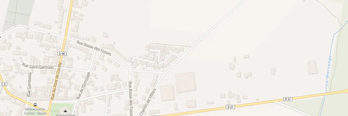 Plan du 19 Rue des Têtes de Gargouilles à Villeneuve-le-Comte