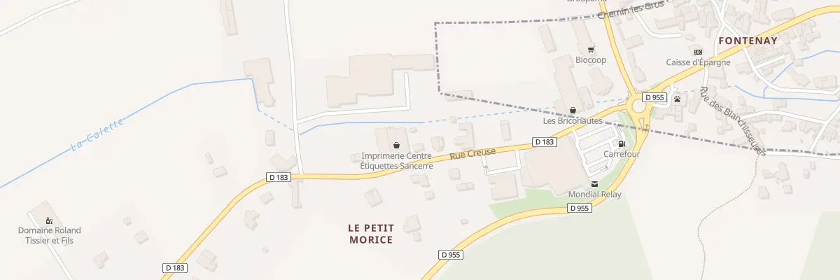 Plan du 18 Rue Creuse à Sancerre