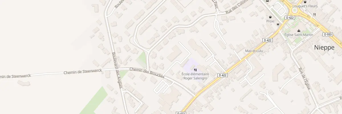 Plan du 100 Che des Brouckes à Nieppe