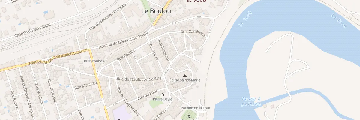 Plan du 8 Rue Neuve au Boulou