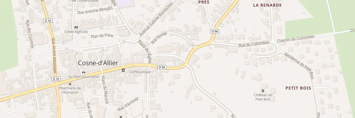 Plan du 10 Pl de l’Eglise à Cosne-d’Allier