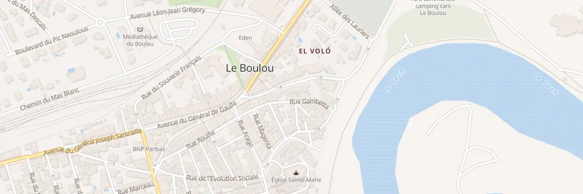 Plan du 23 Rue Gambetta au Boulou