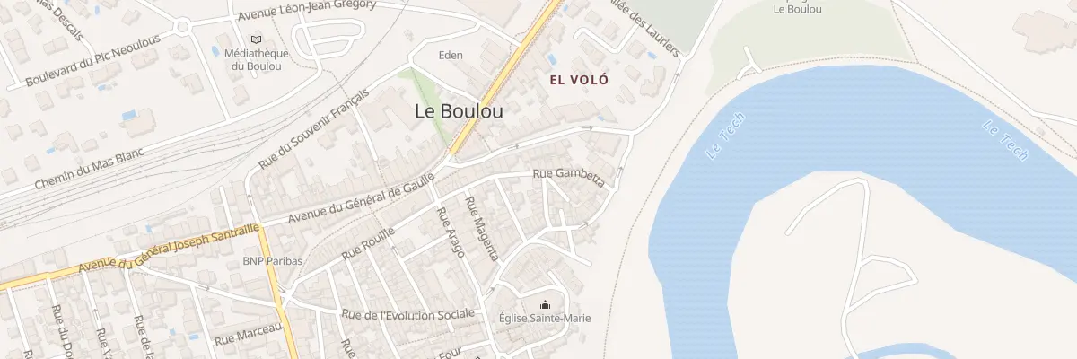 Plan du 18 Rue Gambetta au Boulou